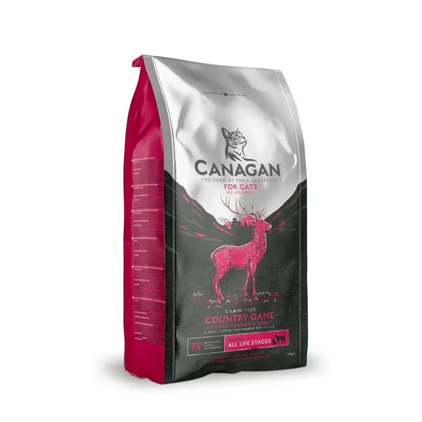 Canagan Country Game Dry Cat Food – Grain-Free Duck & Venison Formula (1.5kg/4kg)