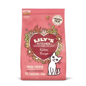 Lily's Kitchen Chicken & White Fish Kitten Dry Food 800g – Vet-Approved Growth Formula
